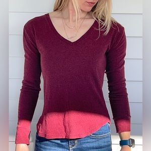 Maroon V neck Sweater